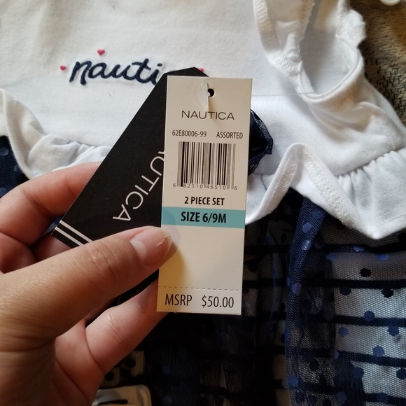 Nautica infant baby girl princess dress 2 piece - Picture 5 of 8